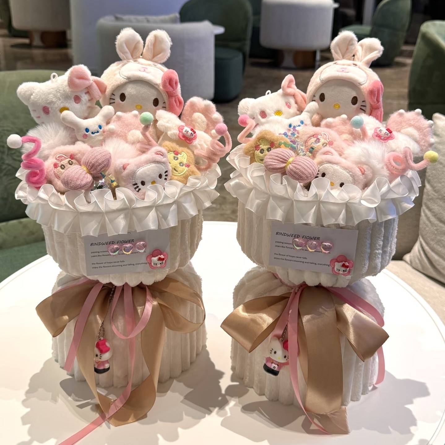 七夕情人节卡通玩偶花束成品公仔创意玩偶女童送闺蜜女生生日礼物图片