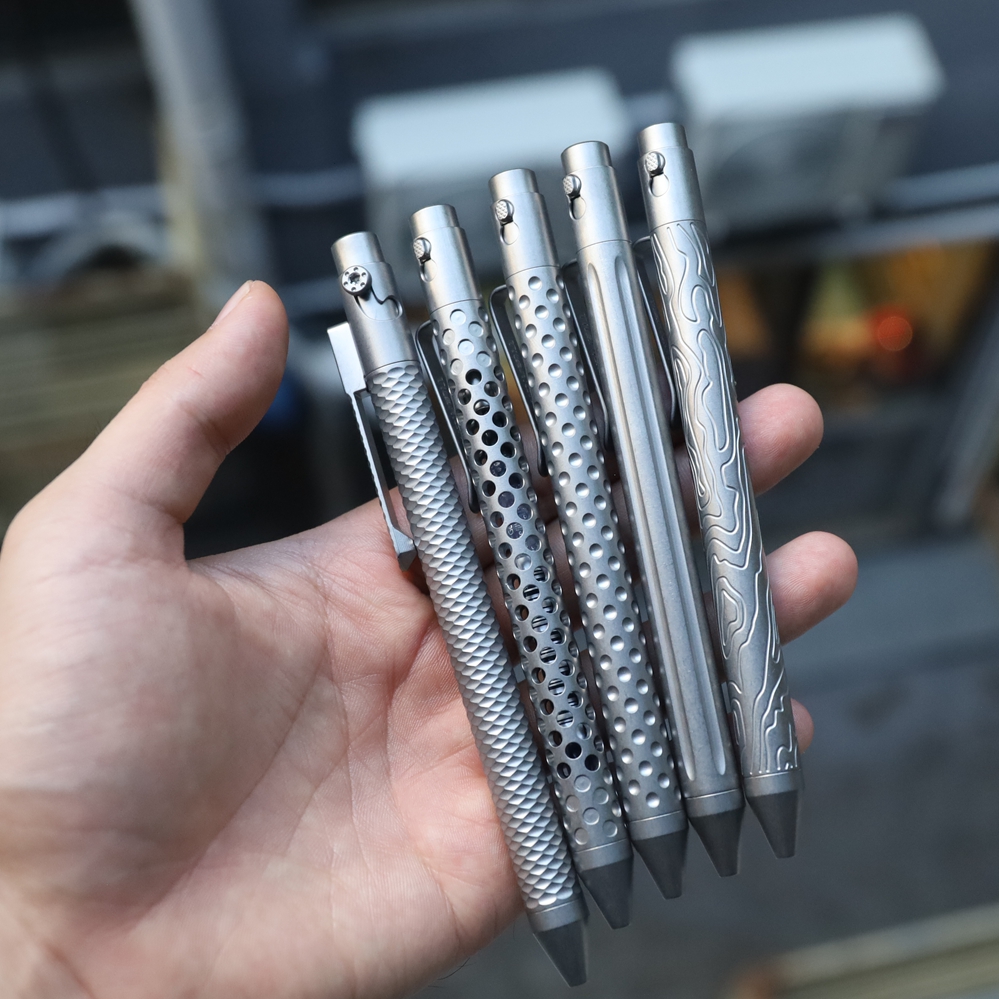 诺丁汉钛合金笔中圆珠油性G2笔芯