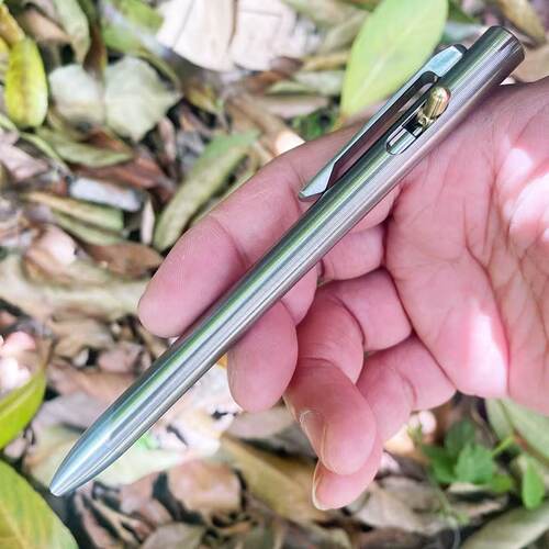 牛鼻 钛笔创新开关设计机械中性笔金属书写笔Tactile Turn Switch