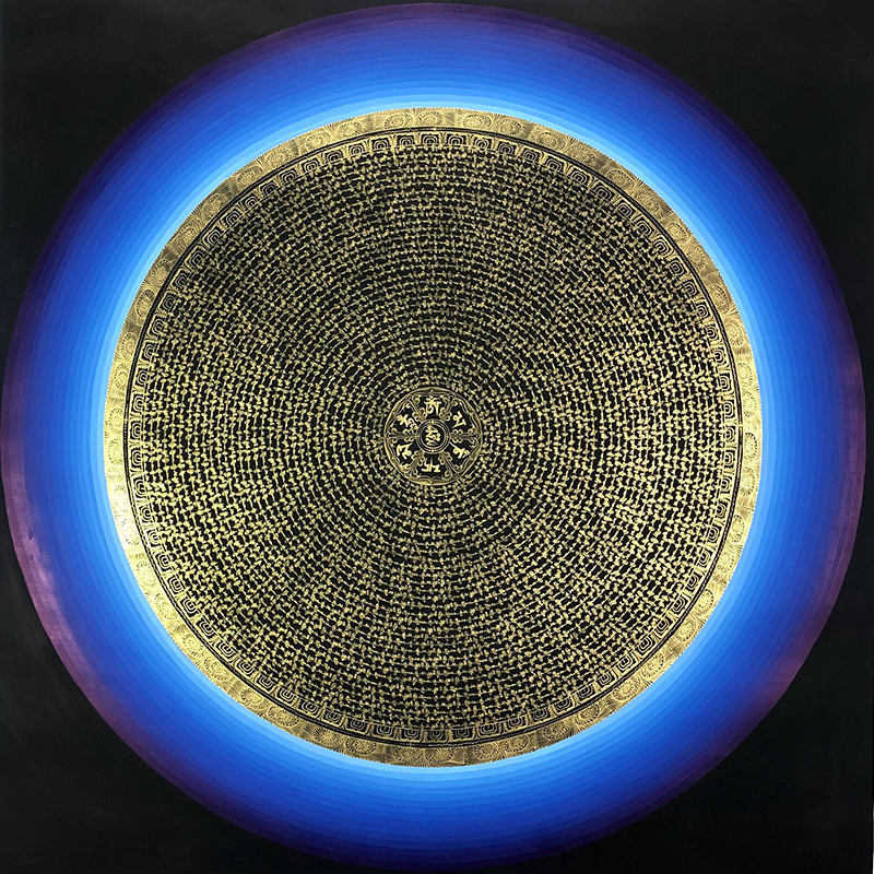 1米六字真言坛城曼陀罗唐卡