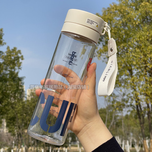 夏日水杯耐高温食品级可装开水学生男生便携简约大号直饮喝水茶杯