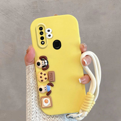 适用于oppoa8手机壳卡通小狗pdbm00可爱0pp0a8立体oppa创意opa8新款0ppoa全包防摔手绳保护套poopa软壳女款