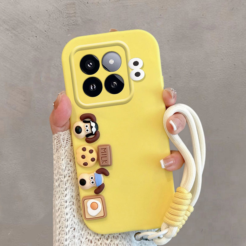 适用于小米14手机壳xiaomi14pro卡通可爱小狗23127PN0CC立体mi14p0r创意miui十四新款全包防摔保护套软壳女