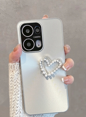 适用于opporeno13手机壳0pp0reno13pro新款pkm110极光pkk110简约oppor13爱心创意个性女款全包防摔手链保护套