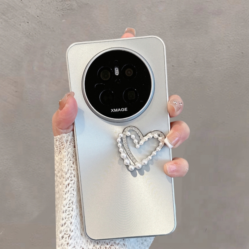 适用于华为mate70手机壳m70pro新款mt70por+极光cls一al10简约立体爱心mete70p十加创意女全包防摔手链保护套