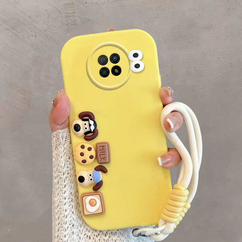 适用于红米note9手机壳redminote9pro5G版m2007j22c小米m2007j17c卡通小狗5g可爱全包防摔手绳保护套软壳女款