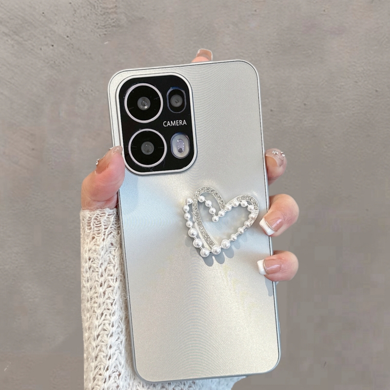 适用于opporeno13手机壳0pp0reno13pro新款pkm110极光pkk110简约oppor13立体爱心创意女款全包防摔手链保护套