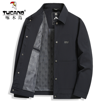 啄木鸟翻领春秋款高端工装款外套