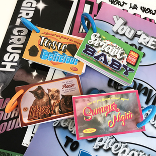 BlankLabel美式复古活页迷你便携笔记英语四六级单词拼贴手帐本