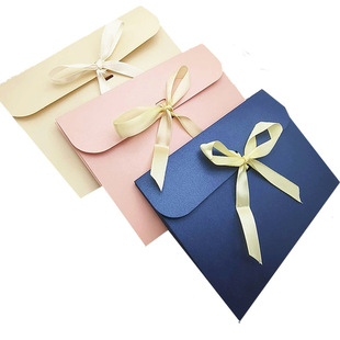 信封丝巾盒蝴蝶结丝绸围巾袋礼品手提袋 礼品赠品包装 精品包装袋