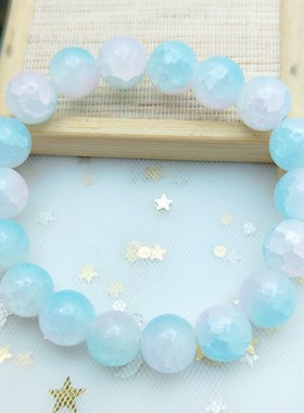 冰裂珠手链爆花手串饰品