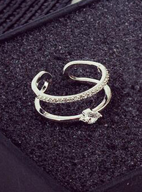 简约百搭微镶不锈钢锆