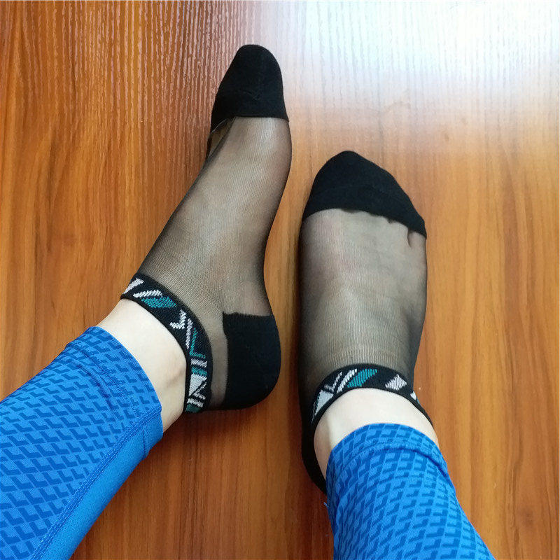 袜子男情侣款水晶丝袜低帮船袜浅口短袜透明日系玻璃丝袜冰丝潮袜,女士内衣/男士内衣/家居服,船袜,淘宝优惠券,粉丝福利购,淘宝优惠卷