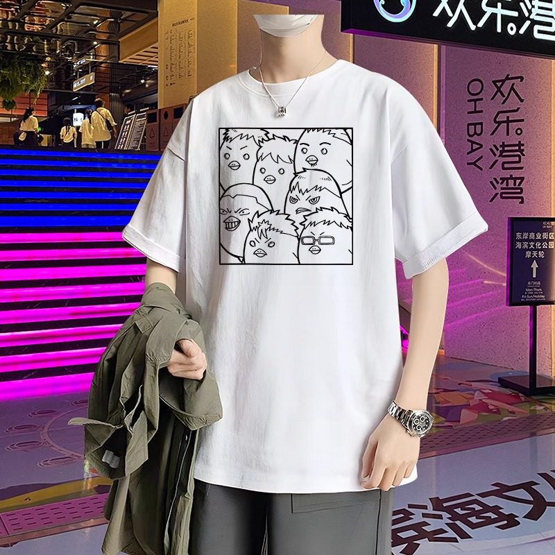 痞帅动漫周边卡通可爱短袖T恤潮