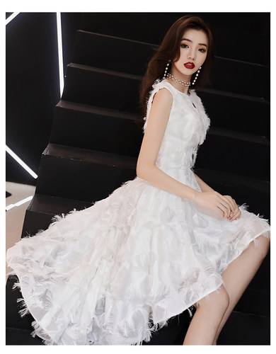 韩版前短后长结婚伴娘春季敬酒服
