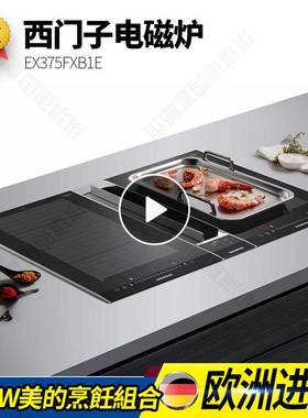 德国SIEMENS/西门子电磁炉EX375FXB1E/Iq700/iQ100多米诺组合炉灶