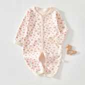 哈衣爬服 初生宝宝秋季 婴儿连体衣新生婴儿衣服纯棉长袖 睡衣春秋装