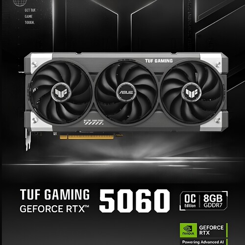 华硕RTX5060O8G三风扇显卡