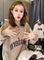 EUROPEAN WINTER NEW VELVET THICKENED SMALL MAN FAKE TWO SWEATSHIRT WOMENS PULLOVER LOOSE CASUAL LETTER TOP TIDE