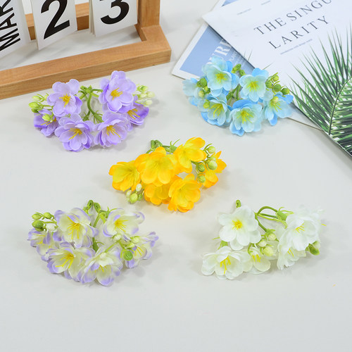 茉莉花串仿真小樱花簪花发饰手工制作插花材料包花盒配件婚礼花墙