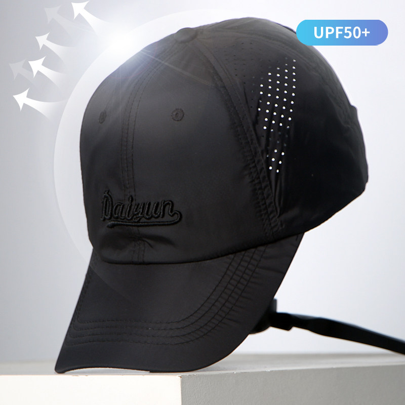 2026新款字母薄款速干帽子男女通用防晒遮阳帽鸭舌帽透气棒球帽