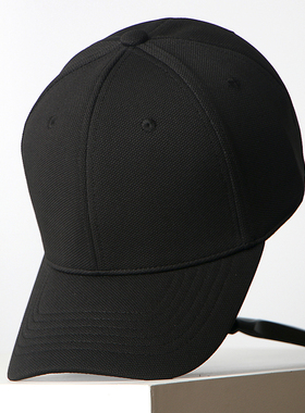 纯色菠萝纹光板帽子男女通用韩版潮简约时尚鸭舌帽硬顶有型棒球帽