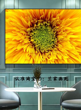唯美向日葵花田装饰画高清田园画