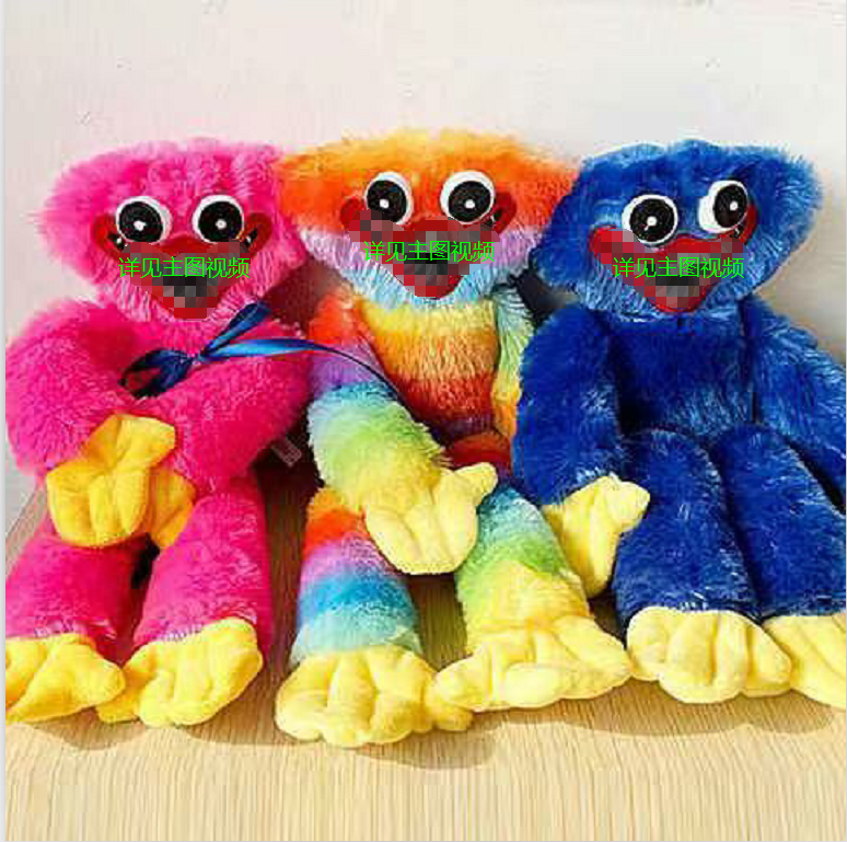 波比的游戏时间娃娃大蓝猫的玩偶蓝毛怪公仔儿童毛绒玩具生日礼物