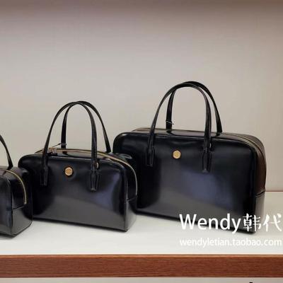 韩国代购小众设计师 lememe 单肩斜挎手提包保龄球波士顿包小方包