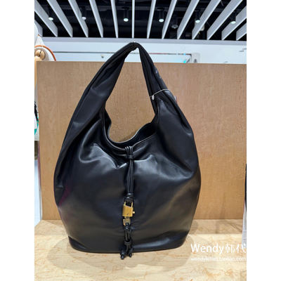 韩国代购小众设计师 archivepke 牛皮单肩腋下锁头包hobo