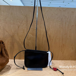 羊皮抽绳单肩斜挎迷你包 新款 韩国代购 小众设计师archivepke