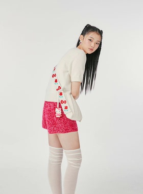 韩国代购JOSEPH & STACEY 三丽鸥褶皱包购物袋风琴斜挎包