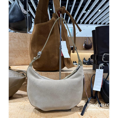 韩国代购小众archivepke 新款麂皮羊皮单肩腋下手提包moon