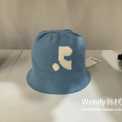 ～韩国代购rest and recreation 经典字母刺绣针织帽渔夫帽