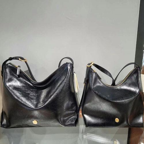 韩国代购小众设计师 lememe 牛皮单肩腋下包大容量托特包hobo