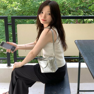 直邮～韩国代购 迷你小号褶皱手提单肩斜挎包remood 小众minitmute