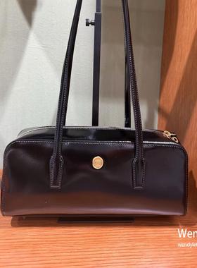 韩国代购小众设计师 lememe牛皮法棍包单肩腋下托特包sac caillou