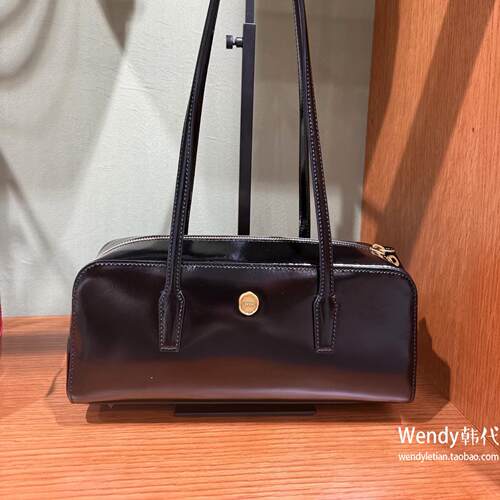 韩国代购小众设计师 lememe牛皮法棍包单肩腋下托特包sac caillou