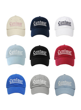 直邮~韩国代购小众设计师the centaur字母刺绣棒球帽欧阳娜娜同款