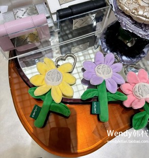 韩国代购 小众设计师carlyn向日葵花朵包包挂件钥匙扣包挂