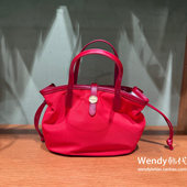 韩国代购 小众设计师lememe 尼龙单肩斜挎手提包菜篮子