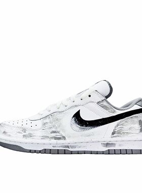 【定制球鞋】Nike Big 潮流复古 百搭 夏季透气 解构 高街废土