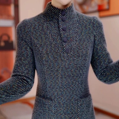 加厚保暖立领款连衣裙