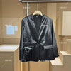 1730 8099 夏季 新款 外套 重磅桑丝琉璃缎气质显瘦西装 衣雅优选