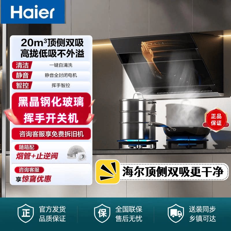 Haier/海尔 CXW-219-E900C6JS侧吸20立方大
