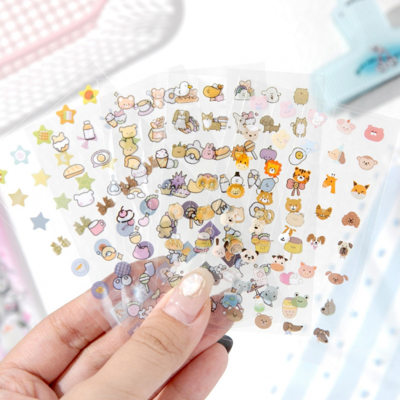 新款ins风迷你DIY手账贴纸本儿童