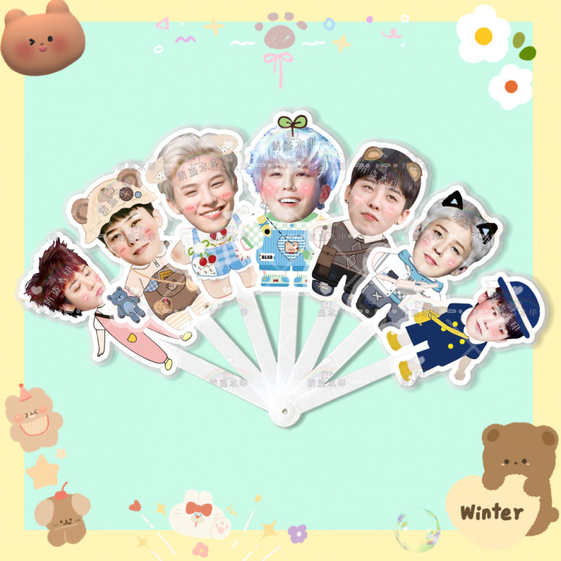 权志龙七折扇子折叠扇演唱会应援