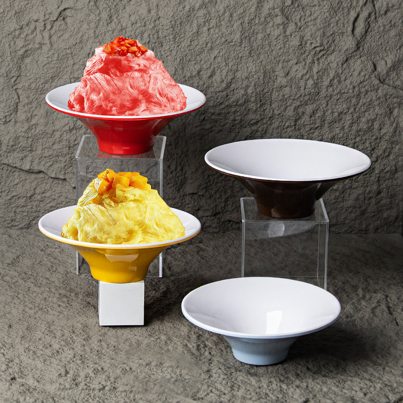 密胺餐具绵绵冰碗仿瓷刨冰沙雪糕冰粉碗商用水果碗甜品糖水碗商用