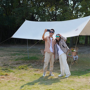 大迈户外郊游大天幕便携舒适野餐防晒遮阳防水棚小巧 DM-1012L