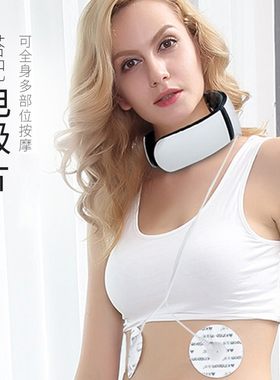 金稻智能颈椎按摩器颈椎仪揉捏颈部酸脖子按摩器KD812 栀子白